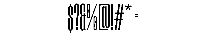 Tof Yugen Light Condensed Font OTHER CHARS