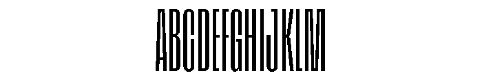Tof Yugen Light Condensed Font UPPERCASE