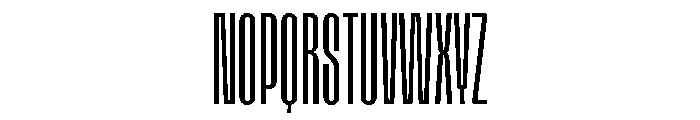 Tof Yugen Light Condensed Font UPPERCASE