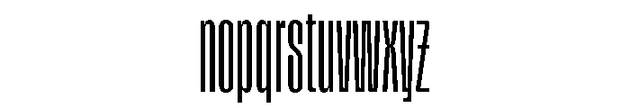 Tof Yugen Light Condensed Font LOWERCASE