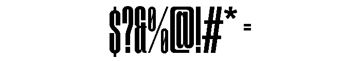 Tof Yugen Regular Condensed Font OTHER CHARS