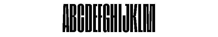 Tof Yugen Regular Condensed Font UPPERCASE