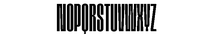 Tof Yugen Regular Condensed Font UPPERCASE