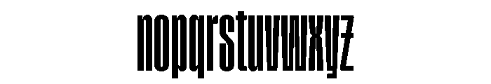 Tof Yugen Regular Condensed Font LOWERCASE