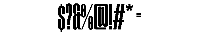 Tof Yugen Semibold Condensed Font OTHER CHARS