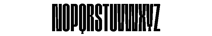 Tof Yugen Semibold Condensed Font UPPERCASE