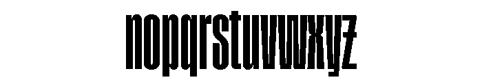 Tof Yugen Semibold Condensed Font LOWERCASE