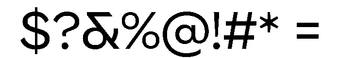Tofconforto Regular Font OTHER CHARS
