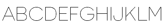 Tofconforto Thin Font UPPERCASE
