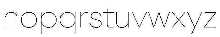 Tofconforto Thin Font LOWERCASE