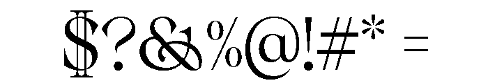 Tofelysian Light Font OTHER CHARS