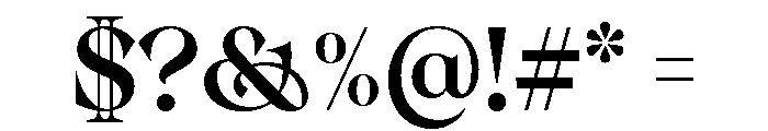 Tofelysian Medium Font OTHER CHARS