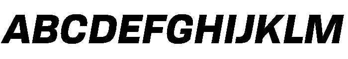Tofino BlackItalic Instance Font UPPERCASE