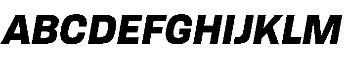 Tofino BlackItalicPersonal Font UPPERCASE