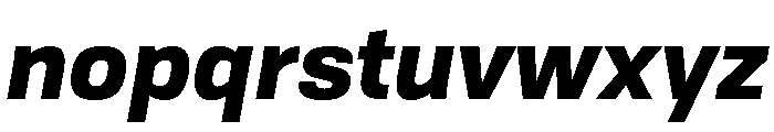 Tofino BlackItalicPersonal Font LOWERCASE