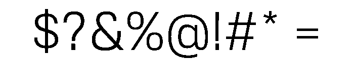 Tofino Book Font OTHER CHARS