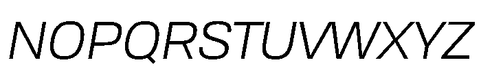 Tofino BookItalic Instance Font UPPERCASE