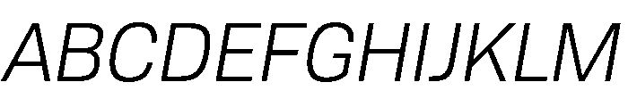 Tofino BookItalicPersonal Font UPPERCASE