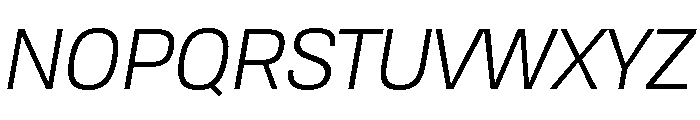 Tofino BookItalicPersonal Font UPPERCASE