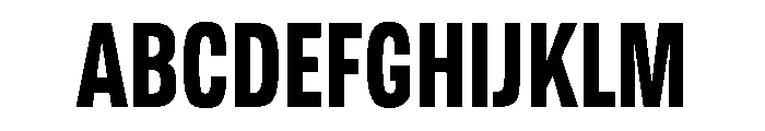 Tofino CondBold Instance Font UPPERCASE
