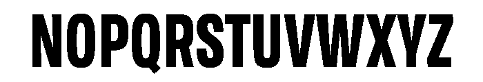 Tofino CondBold Instance Font UPPERCASE