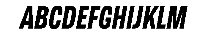 Tofino CondBoldItalic Instance Font UPPERCASE