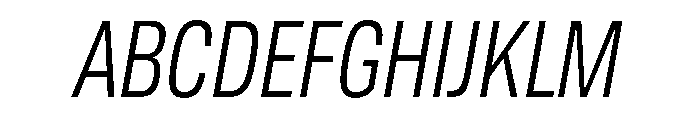 Tofino CondBookItalic Instance Font UPPERCASE