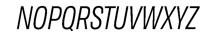 Tofino CondBookItalic Instance Font UPPERCASE