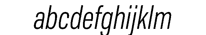 Tofino CondBookItalic Instance FONT