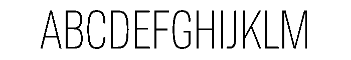 Tofino CondLight Instance Font UPPERCASE