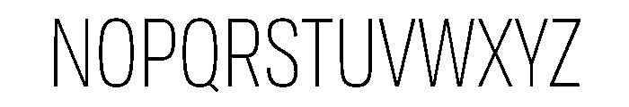 Tofino CondLight Instance Font UPPERCASE