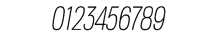 Tofino CondLightItalic Instance Font OTHER CHARS