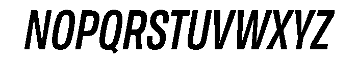 Tofino CondMediumItalic Instance Font UPPERCASE