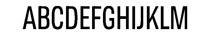 Tofino CondRegular Instance Font UPPERCASE