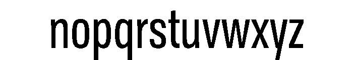 Tofino CondRegular Instance Font LOWERCASE