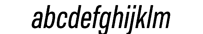 Tofino CondRegularItalic Instance FONT
