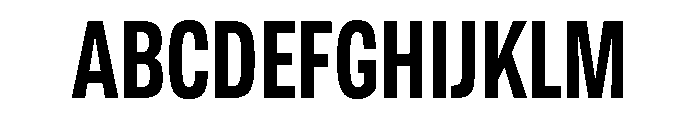 Tofino CondSemibold Instance Font UPPERCASE