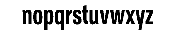 Tofino CondSemibold Instance Font LOWERCASE