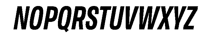 Tofino CondSemiboldItalic Instance Font UPPERCASE