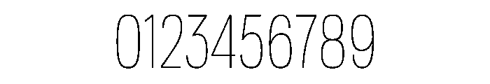 Tofino CondThin Instance Font OTHER CHARS