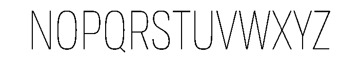 Tofino CondThin Instance Font UPPERCASE