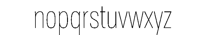 Tofino CondThin Instance Font LOWERCASE