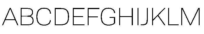 Tofino Light Instance Font UPPERCASE