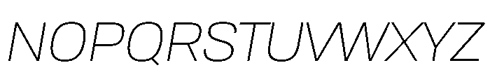 Tofino LightItalic Instance Font UPPERCASE