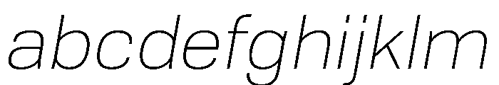 Tofino LightItalic Instance FONT