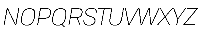 Tofino LightItalicPersonal Font UPPERCASE