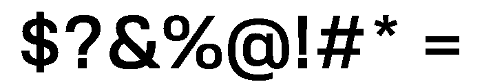 Tofino Medium Instance Font OTHER CHARS