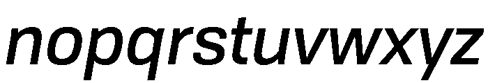 Tofino MediumItalicPersonal Font LOWERCASE
