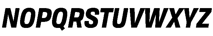 Tofino NarrowBlackItalic Instance Font UPPERCASE