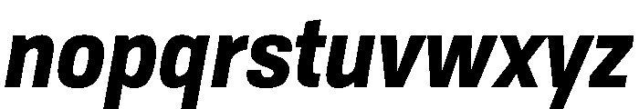 Tofino NarrowBlackItalic Instance Font LOWERCASE
